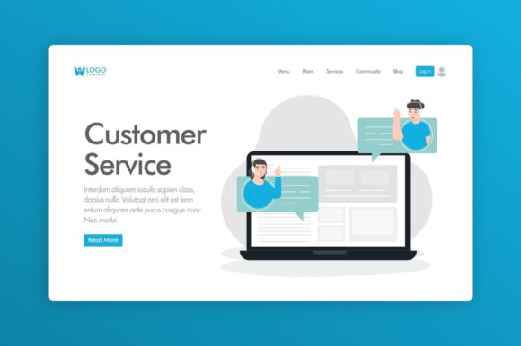 Download Website Illustration - Customer Service - Illustration Collection