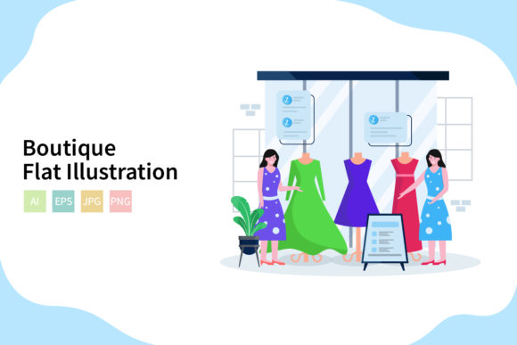 Download Boutique Vector Illustration Flat Design - Illustration Collection