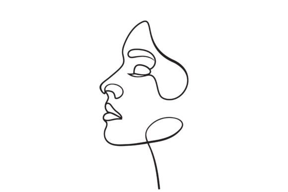Download Young Girl Modern Minimalist Line Art - Minimalist Collection