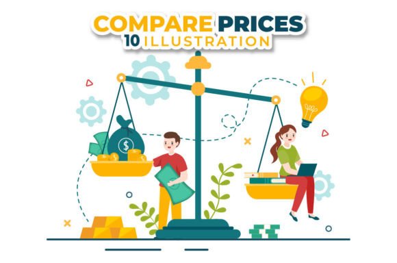 Download 10 Compare Prices Economy Illustration - Illustration Collection