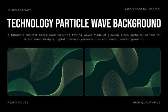 Download Technology Particle Wave Background - Techno Collection