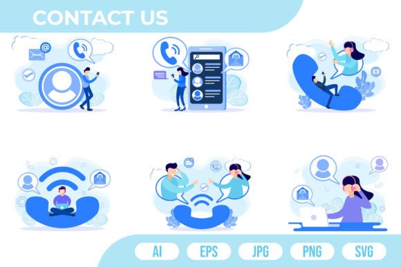 Download Contact Us Illustration - Illustration Collection