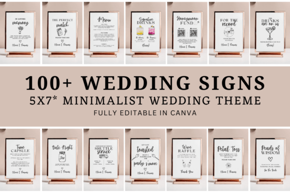 Download Minimalist Wedding Signs Template - Minimalist Collection
